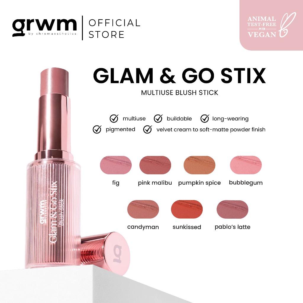 GRWM Cosmetics Glam & Go Stix- Blush | Shopee Philippines