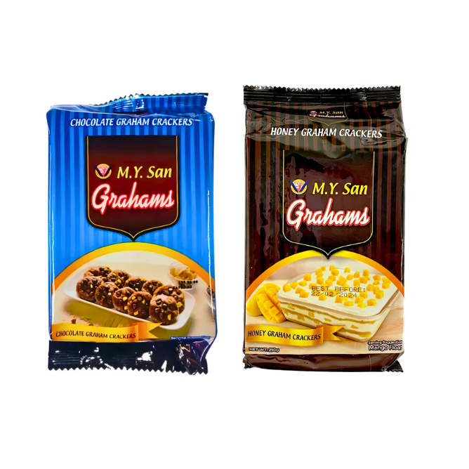 M.Y San Grahams Chocolate & Honey Graham Crackers | Shopee Philippines