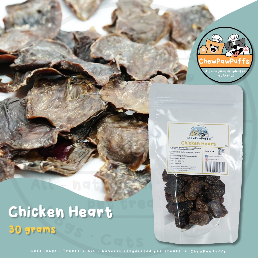 All Natural Dehydrated CHICKEN HEART Cats and Dogs Treats Shopee