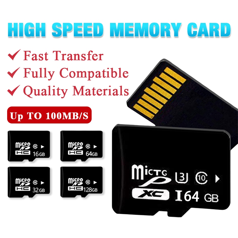 CAMVIEW Micro SD Card Capacity 32GB/64GB/128GB High Speed Mini SD Card ...