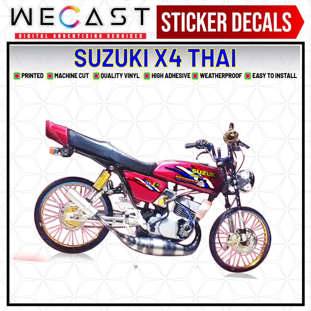Wecast Suzuki X4 Thai Decals Sticker for Motorcycle Accessories High ...