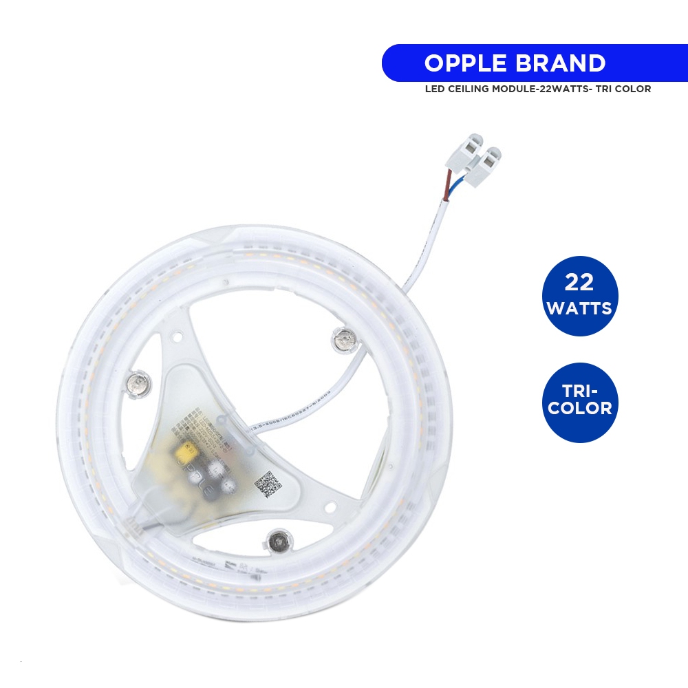 LIGHT UP X OPPLE LED EcoMax Ceiling Module 12w-22w White & Tri-Color ...