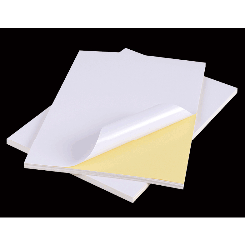 100 PCS A4 Sticker paper printable Vinyl Sticker Matte Surface Paper ...