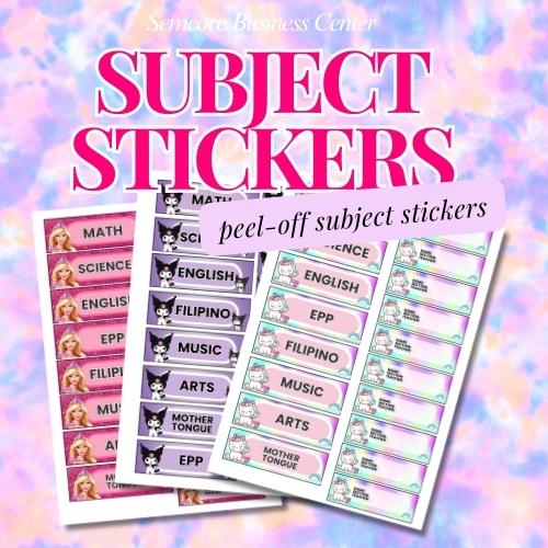 Subject Peel Off Stickers Water-Proof Stickers | Shopee Philippines
