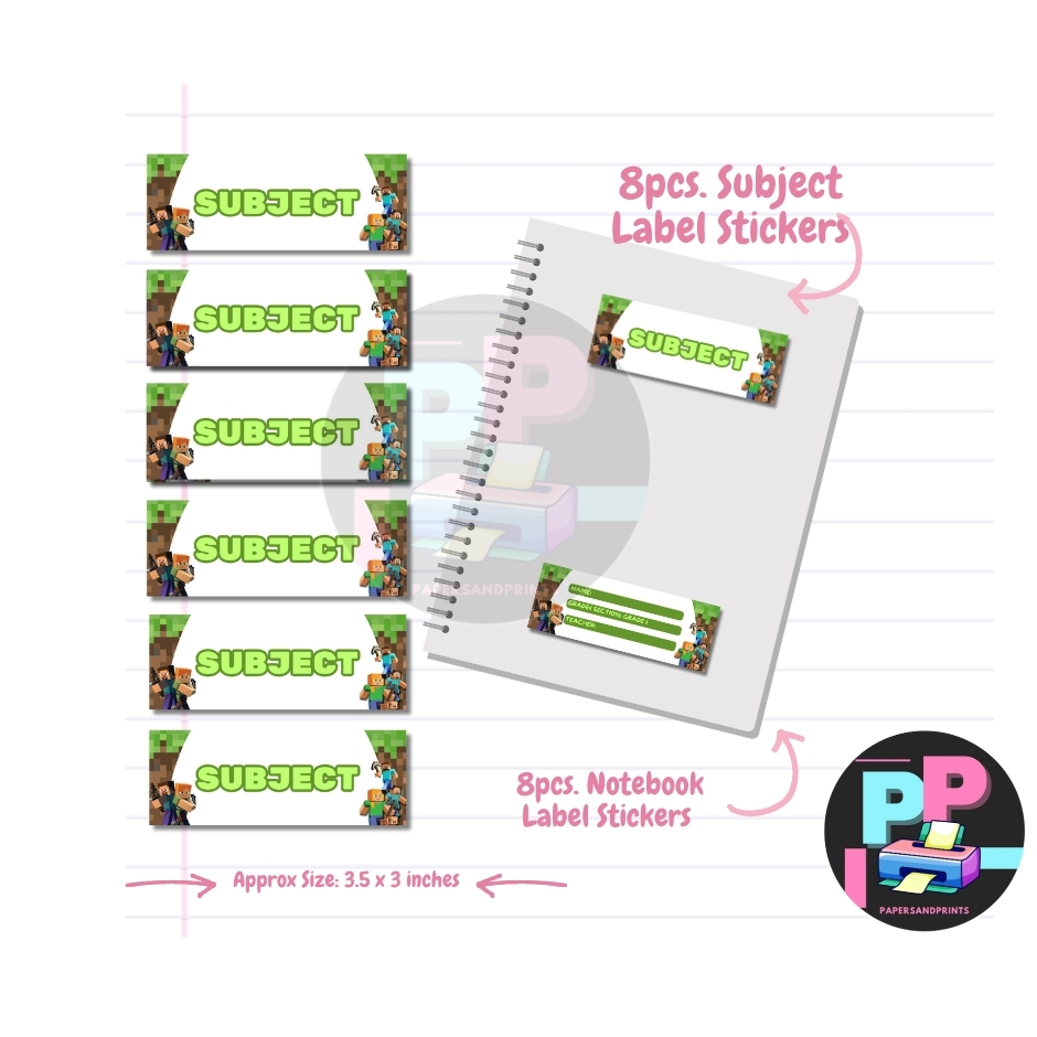 PERSONALIZED SUBJECT LABELS AND NAME 80+ DESIGNS AVAILABLE | Shopee ...