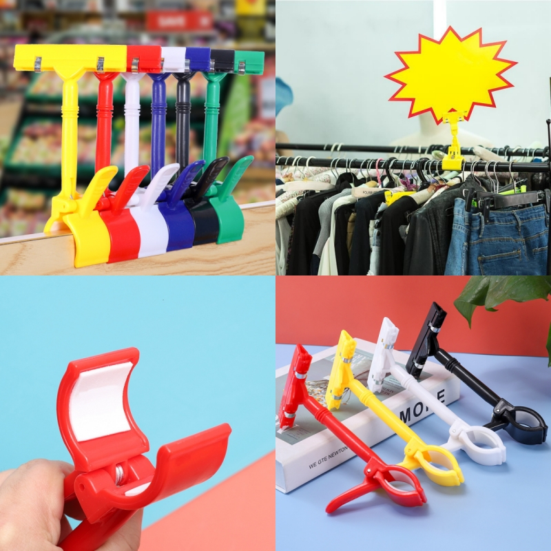 16.5CM Store Supermarket Label Price List Display Clip Advertising Clip ...