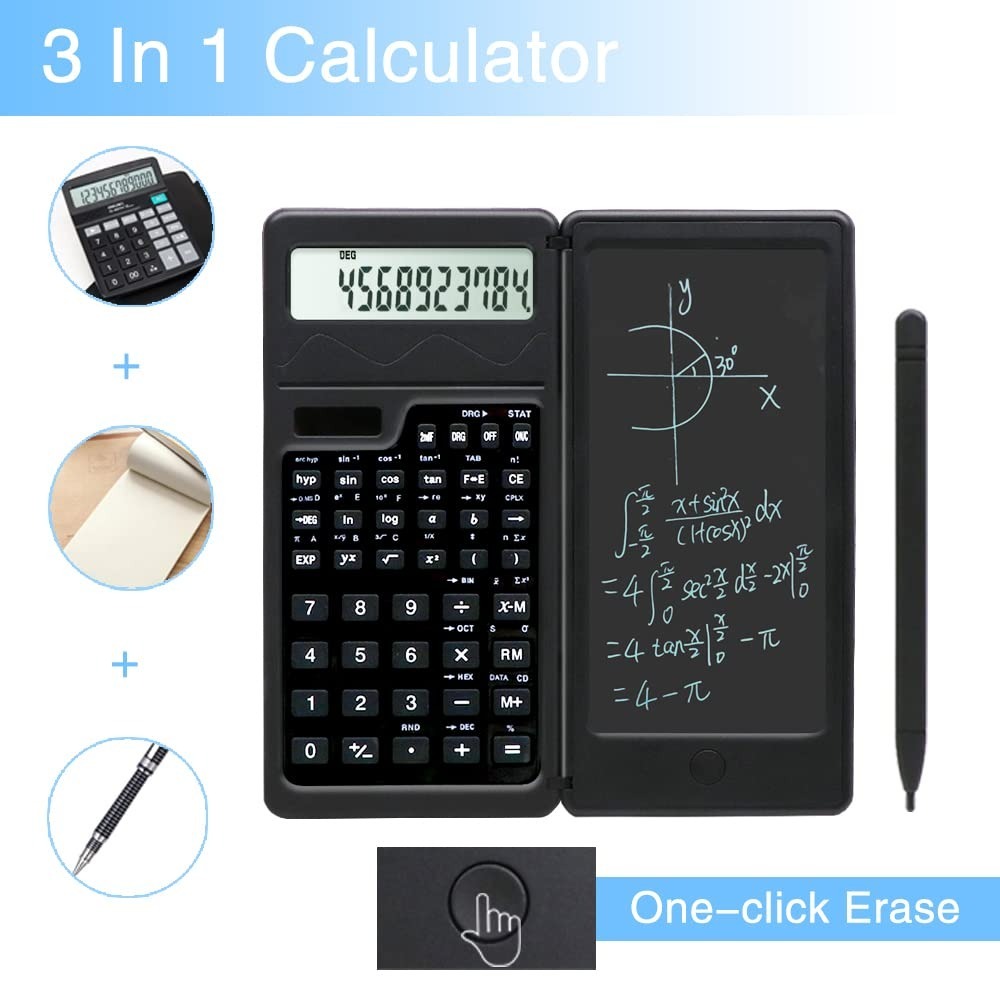 Solar Scientific Calculators for Students 10-Digit Large Screen Math ...