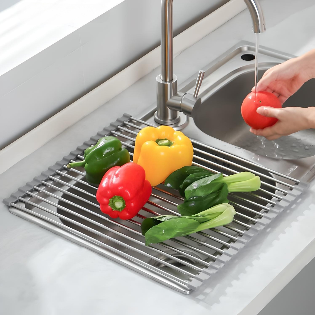 Steel Dish Drainer Dishwasher Rack Coating Bunnings Stainless