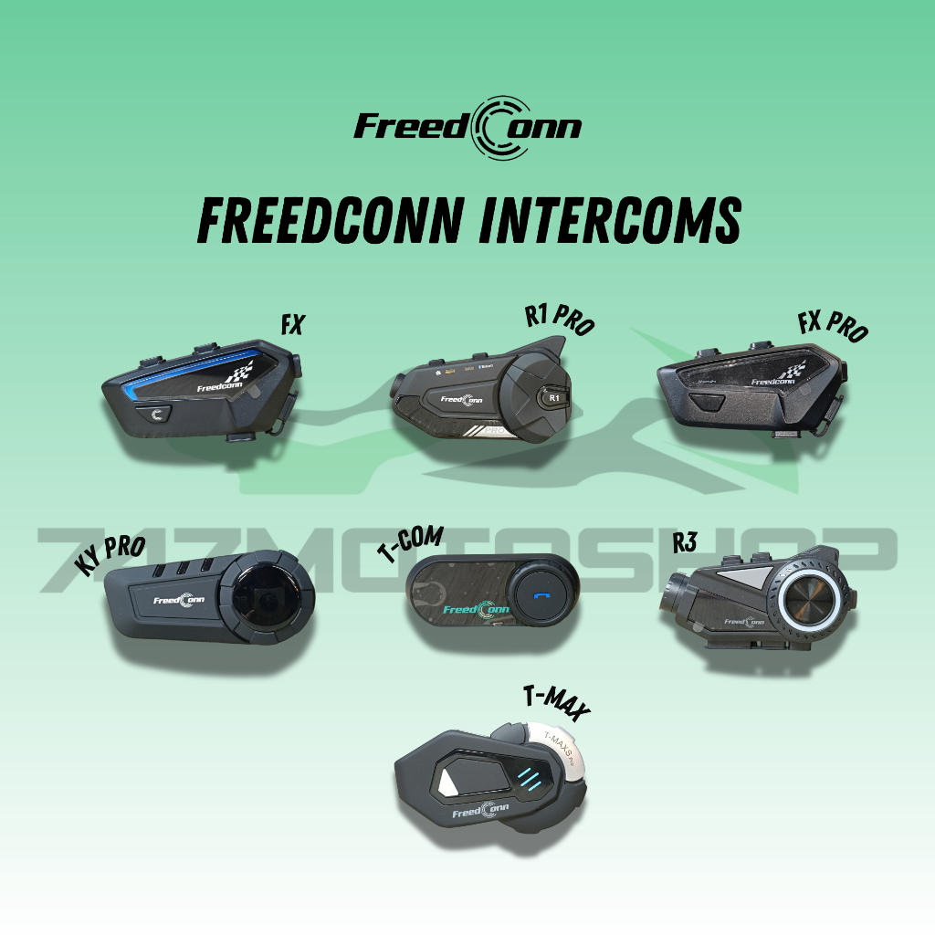 FREEDCONN MOTORCYCLE HELMET BLUETOOTH INTERCOMS | Shopee Philippines