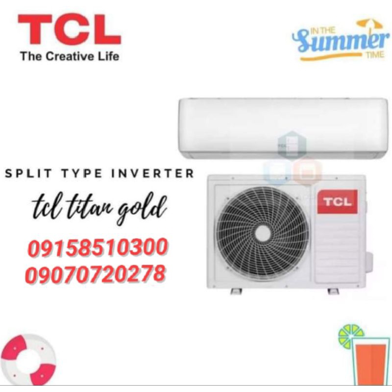 TCL 2.0hp Titan Gold Inverter Split Type Aircon | Shopee Philippines