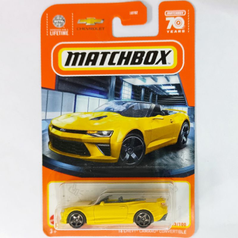 Matchbox '16 Chevy Camaro Convertible (yellow) | Shopee Philippines