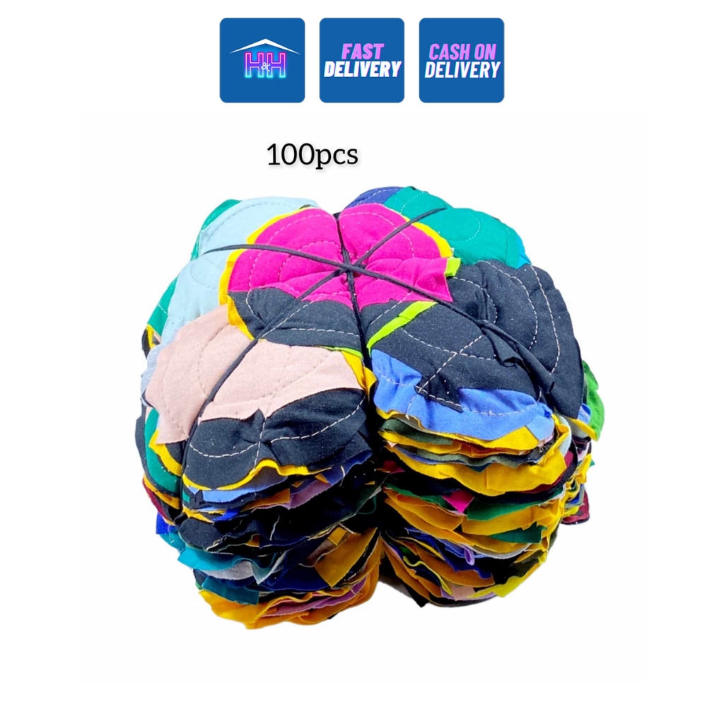 H&H 50pcs / 100pcs Basahang Panglinis Multipurpose Round Cleaning Cloth ...
