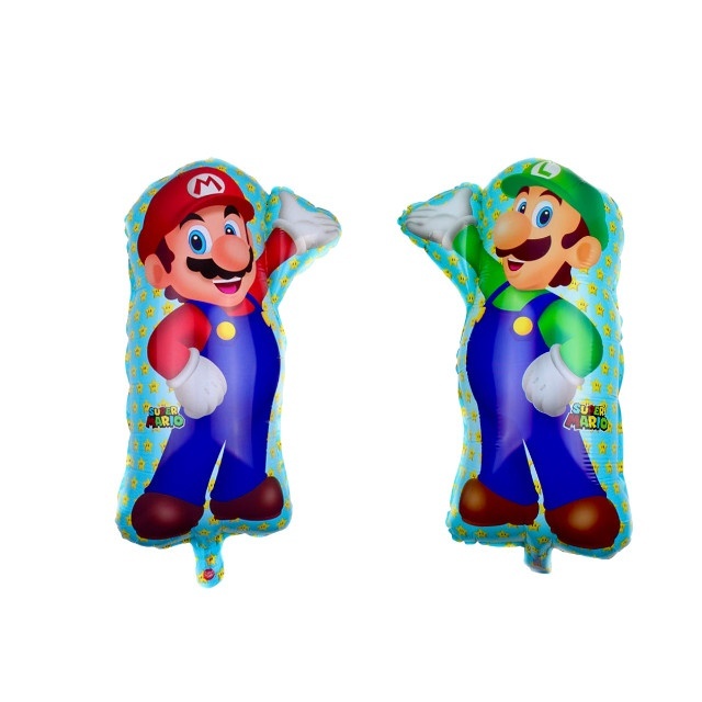 Super Mario Shaped Foil Mylar balloons Kids Birthday Party Celebration ...