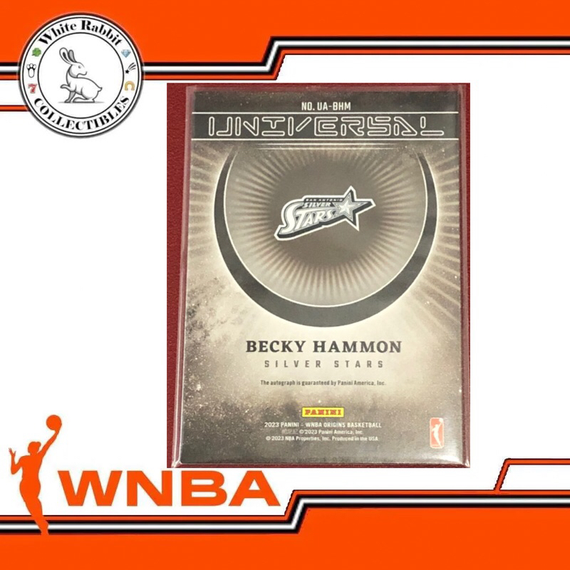 WNBA PANINI ORIGINS 2023 - Becky Hammon Origins Universal Autograph ...