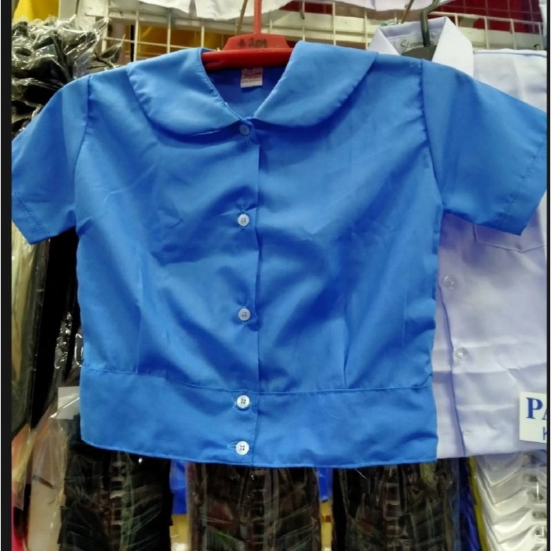 blue school uniform for grade school and high school tetoron baby ...