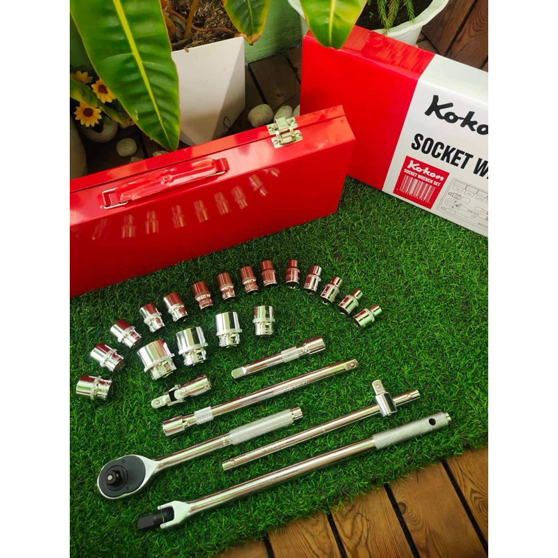 Koken 24 pcs. Socket wrench set made in Japan | Shopee Philippines