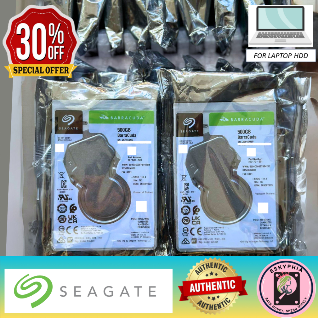 500GB Seagate BarraCuda Compute 2.5" SATA 6Gb/s Internal Hard Drive for ...