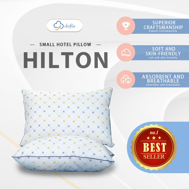 DOFIA Authentic Hilton Pillow High Quality Pillow Fiber Pillow Starry Pillow 1 Piece Shopee Philippines