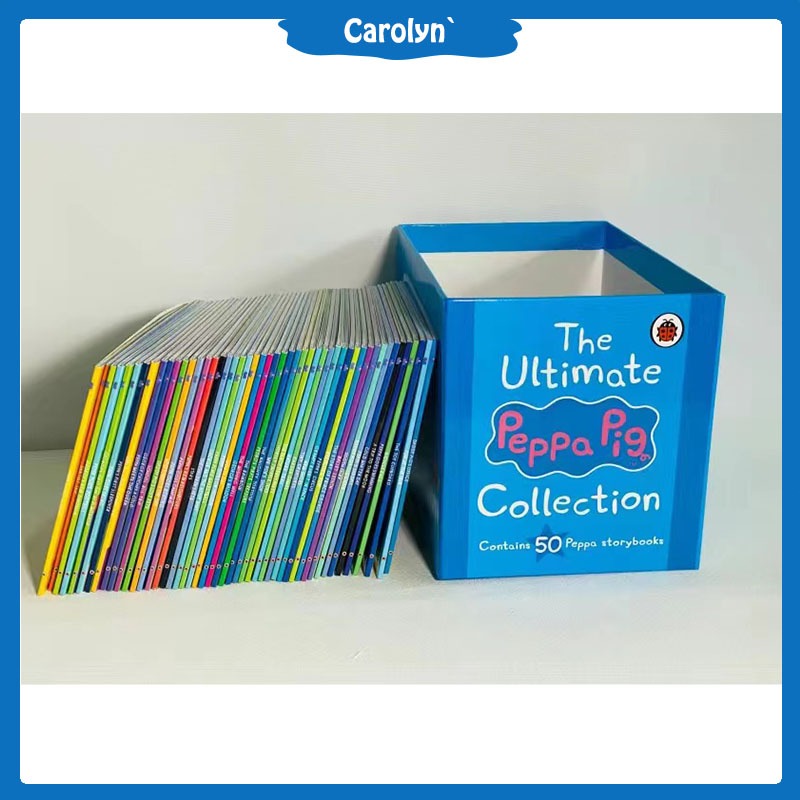 The Peppa Pig Collection box set of 50 storybooks colour reading book ...