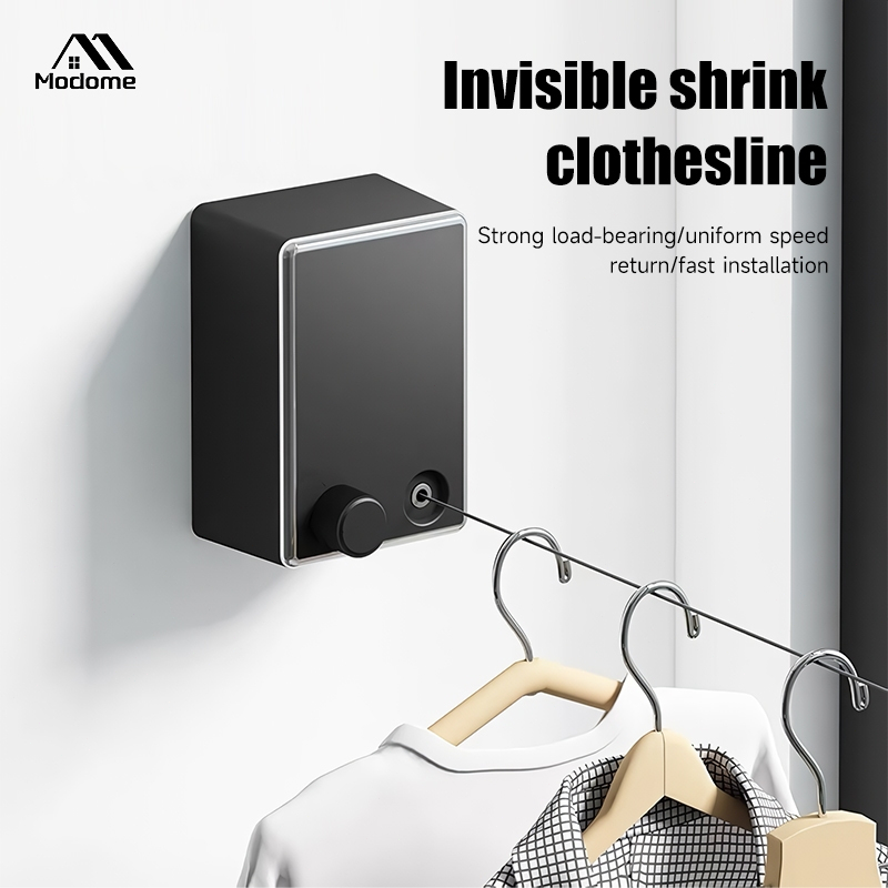 Telescopic Invisible Wall Hanging Clothesline Retractable Drying ...