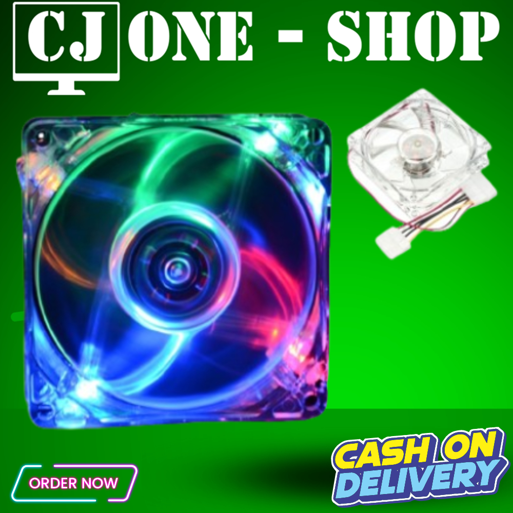 80MM CPU Cooling FanComputer chassis fan with led Multicolored color ...
