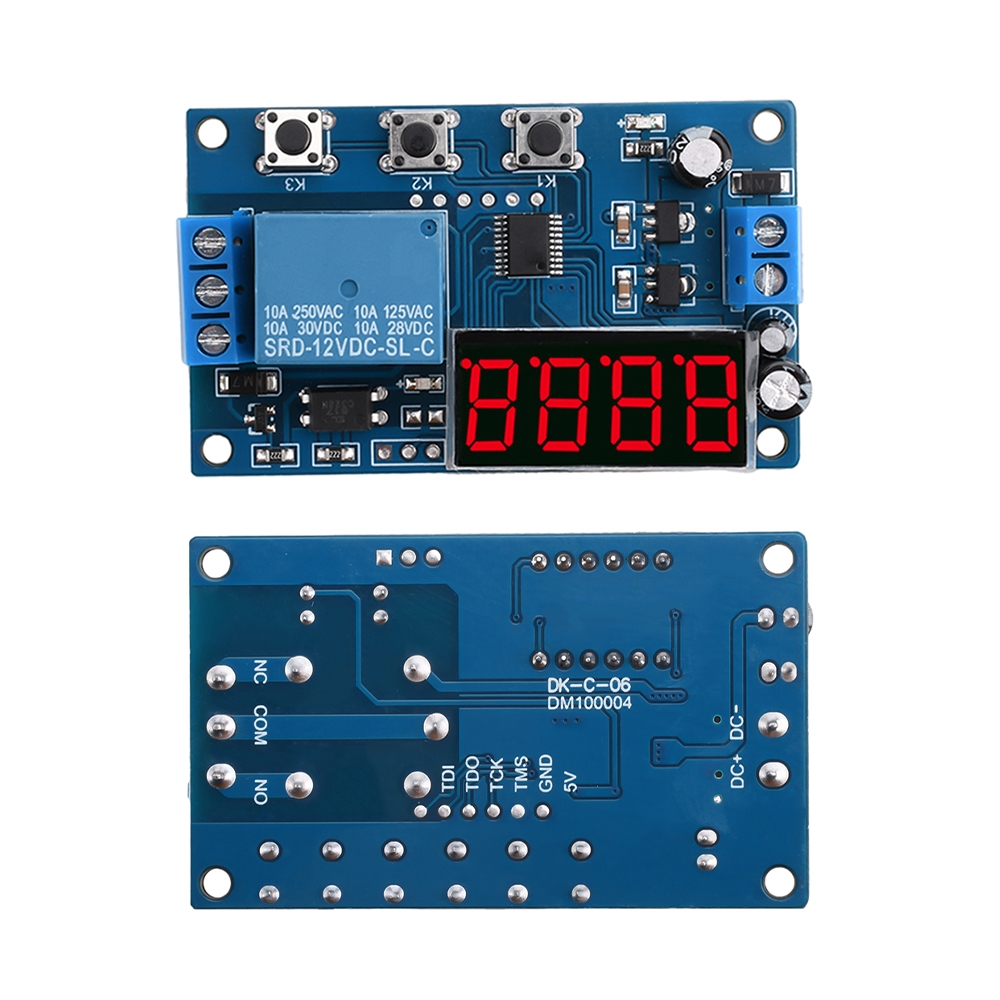 Relay Module Switch Timer Control DC 12V Digital Led Display Automation ...