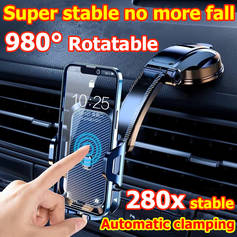 New 360° Rotatable Car Phone Holder For Dashboard And Windshield