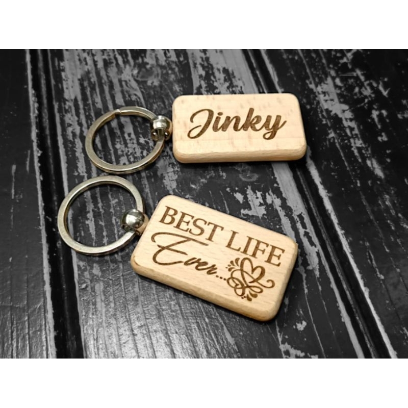 JW BEST LIFE EVER Personalized Wooden Keychain | Shopee Philippines