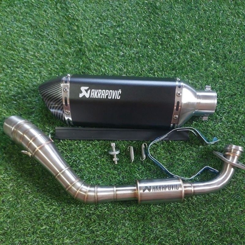 YAMAHA AEROX V1 V2 /NMAX V2 V2.1 AKRAPOVIC PIPE WITH SILENCER ( FULL ...
