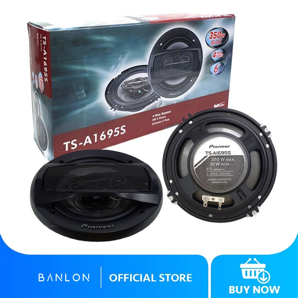 6 Inches Car Speaker 4-Way 400/600Watts Pioneer TS-A1696S TS-A1695S ...