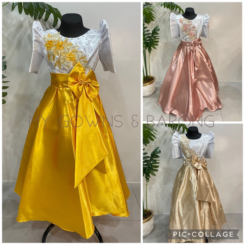 Filipiniana Dress for Kids (Linggo ng Wika / Buwan ng Wika) | Shopee ...