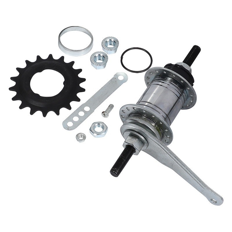 32/36 Hole 18T Aluminum Backwards Brake Fixed Gear Bike Rear Hub Alloy ...