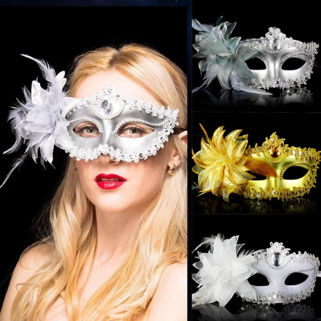 Party Mask Masquerade Halloween Mask Half Face Dance Mask Princess ...