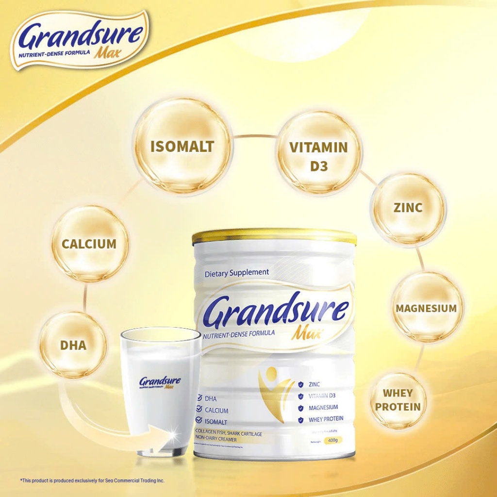 Grandsure Max Colostrum Milk adult nutritional milk powder 400g ...