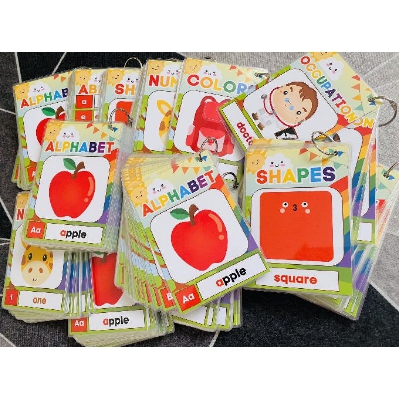FLASHCARD 3r size for kids teacher IMs colorful engaging learning ...
