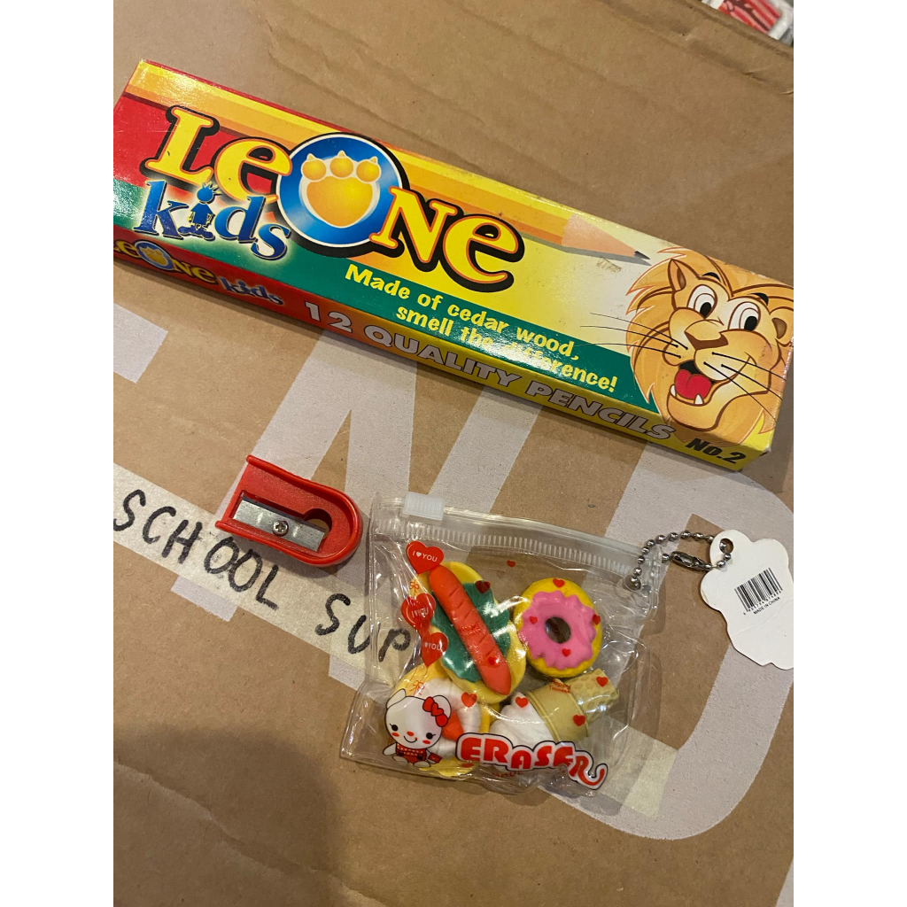 2732 Pencils, Eraser & Sharpener Set B Shopee Philippines