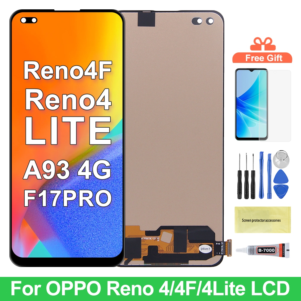 Display For Oppo Reno 4/Reno 4F/Reno 4Lite/A93 4G/F17 Pro LCD Touch ...