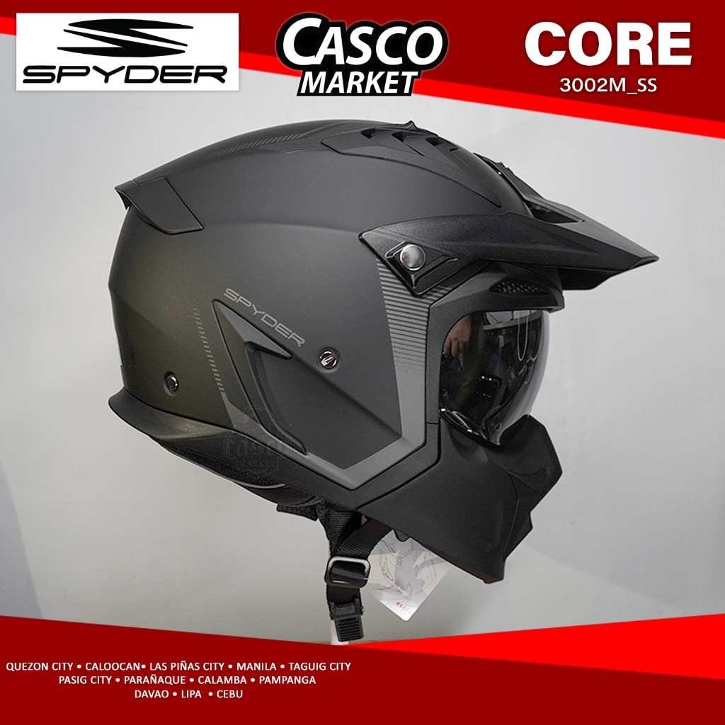 Core Latest Spyder Helmet Lazada Tinted Face Visor Visor Spyder