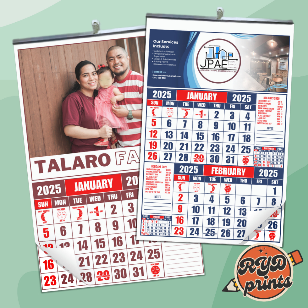 2025 Commercial Calendar (Long Bond - 8.5 x 13 in) - Customizable ...