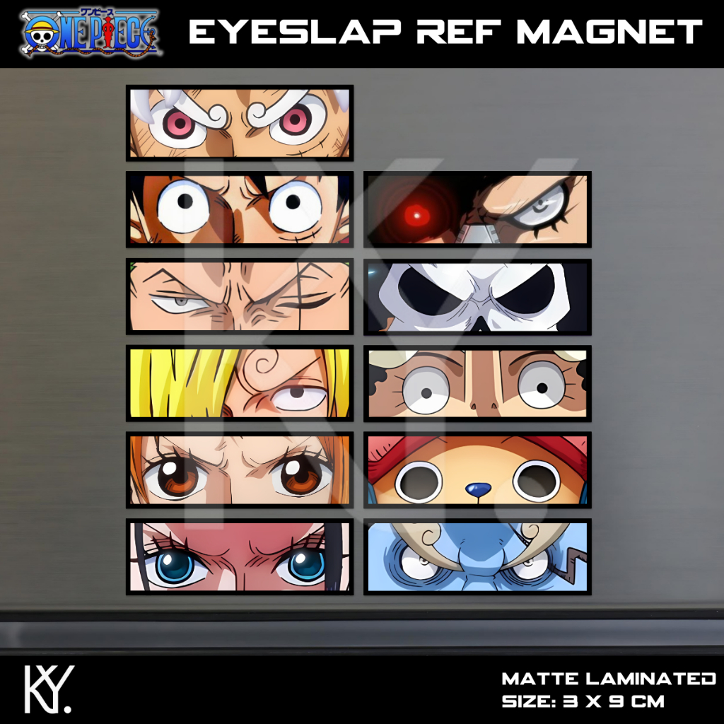 KI.YA One Piece ANIME EYESLAP REF MAGNET DECOR COLLECTIONS | Shopee ...