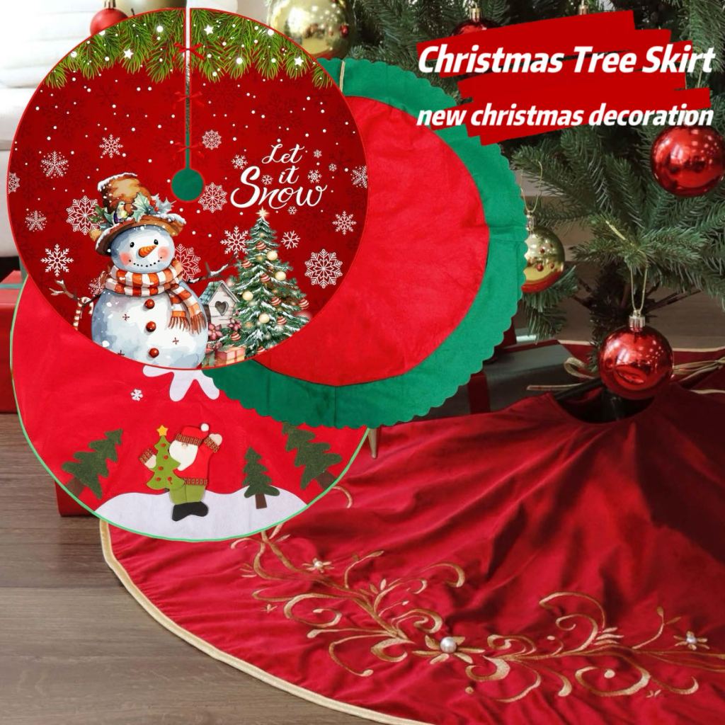 Big Christmas Tree Apron For Christmas Tree Collar,Santa Claus ...