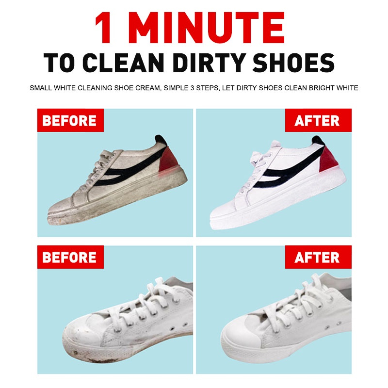 Mocox Multi-Purpose Shoe Cleaning Cream Quick Clean Wipe Powerful ...