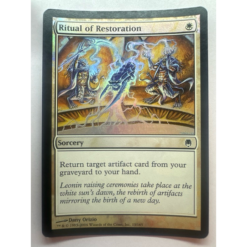 Ritual of Restoration - Magic the Gatnering | Shopee Philippines