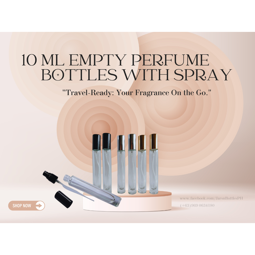 10ml Brand new Portable Elegance Empty Refillable Perfume Spray Bottle