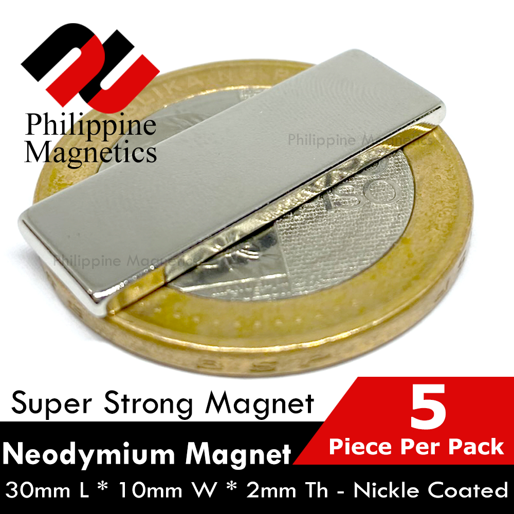 Per Set Neodymium Magnet 30mm x 10mm x 2mm Super Strong Rare Earth ...