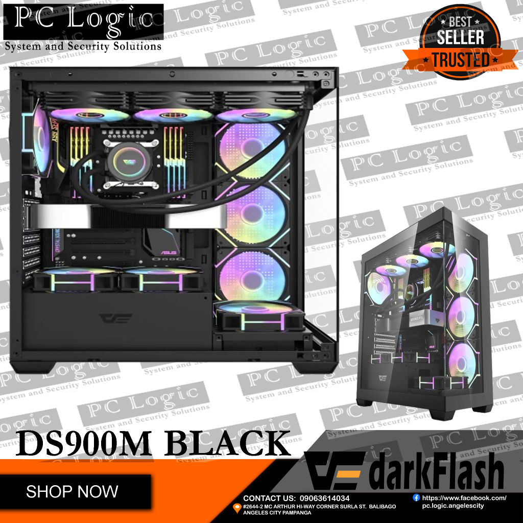 DS900M BLACK DARKFLASH DS900M BLACK TEMEPERED GLASS PANORAMIC CASE I ...