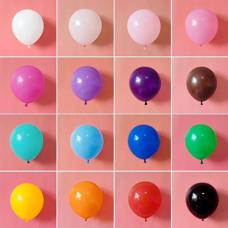 PT16 – 5/10/12/18/36” Sizes Standard Color Latex Balloons for Birthday ...