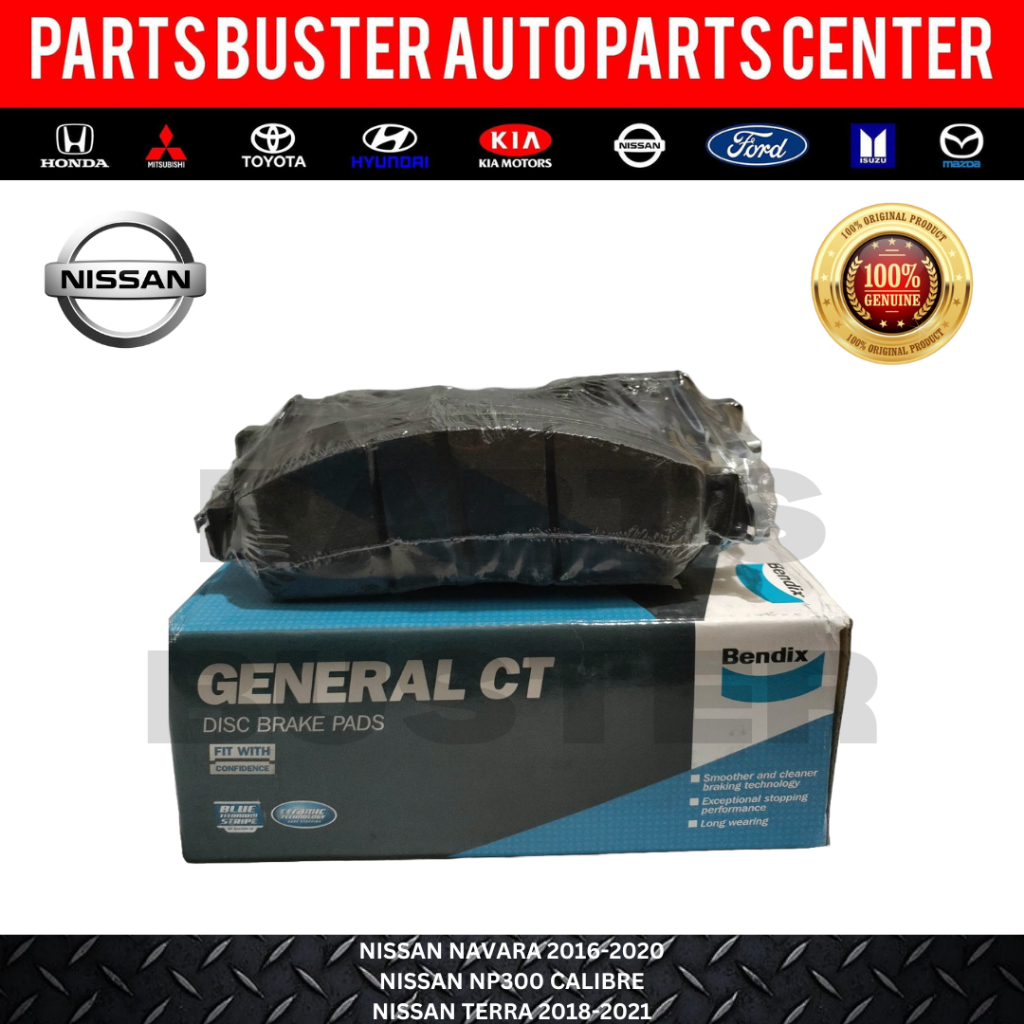 Genuine Bendix Brake Pad FRONT for NISSAN NAVARA 2016-2020 NP300 ...