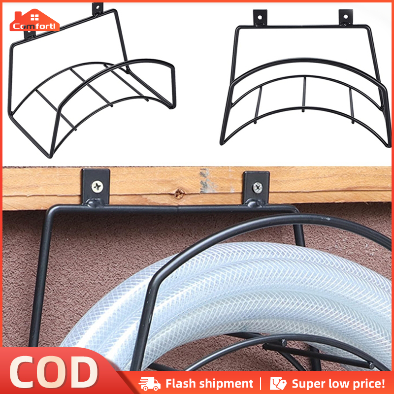Garden Hose Rack Metal Hose Hanger Holder Storage Rack Organizer Water ...