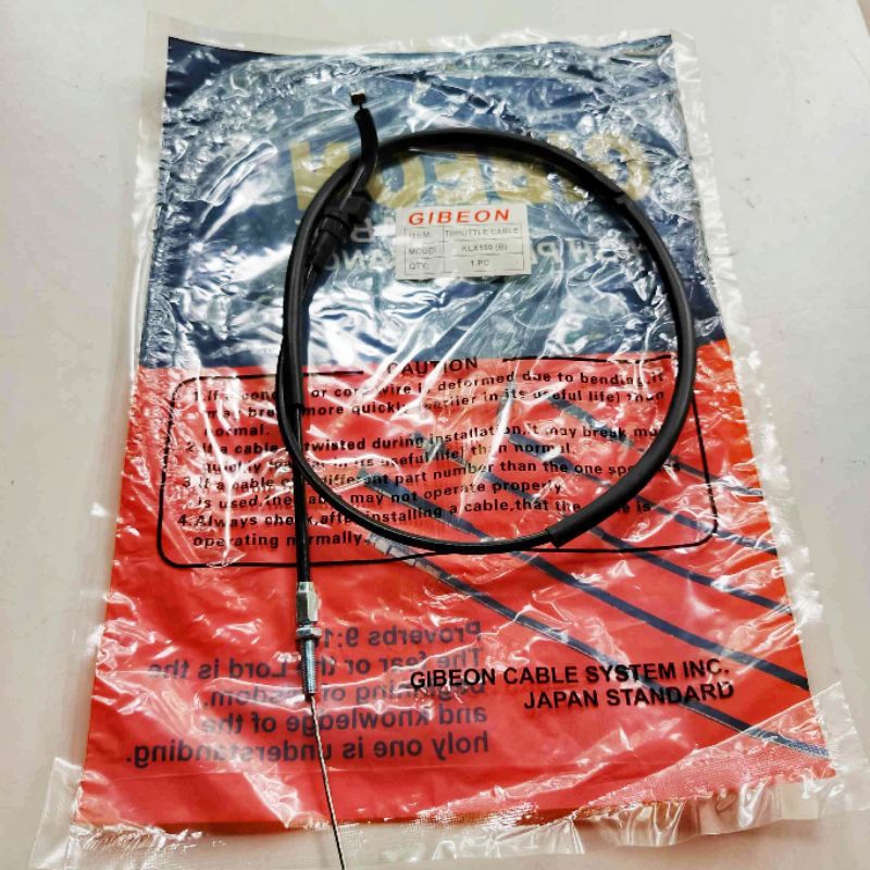 Gibeon throttle cable klx150 (b) | Shopee Philippines